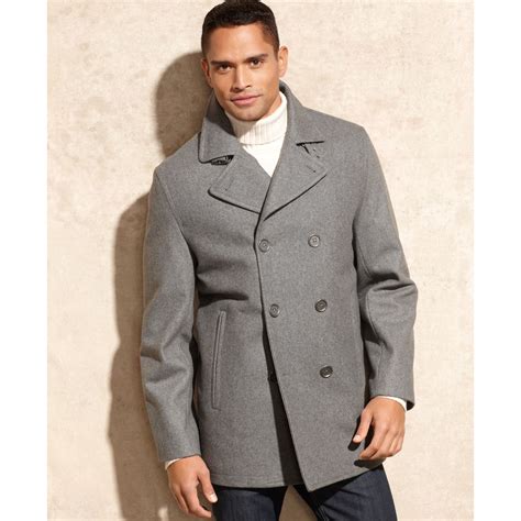 michael kors long peacoat|Michael Kors peacoat men's.